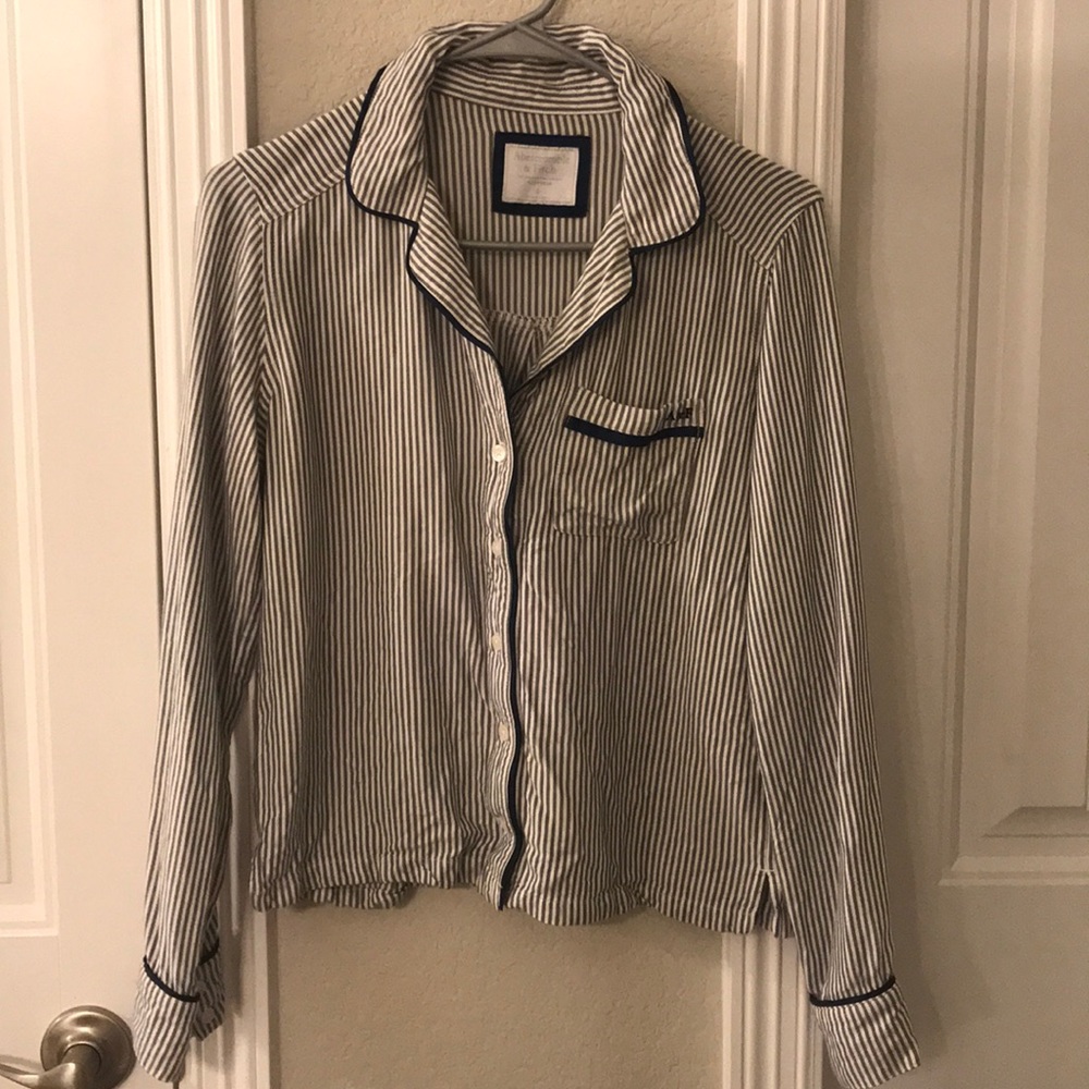 Abercrombie & Fitch pinstripe pajama top